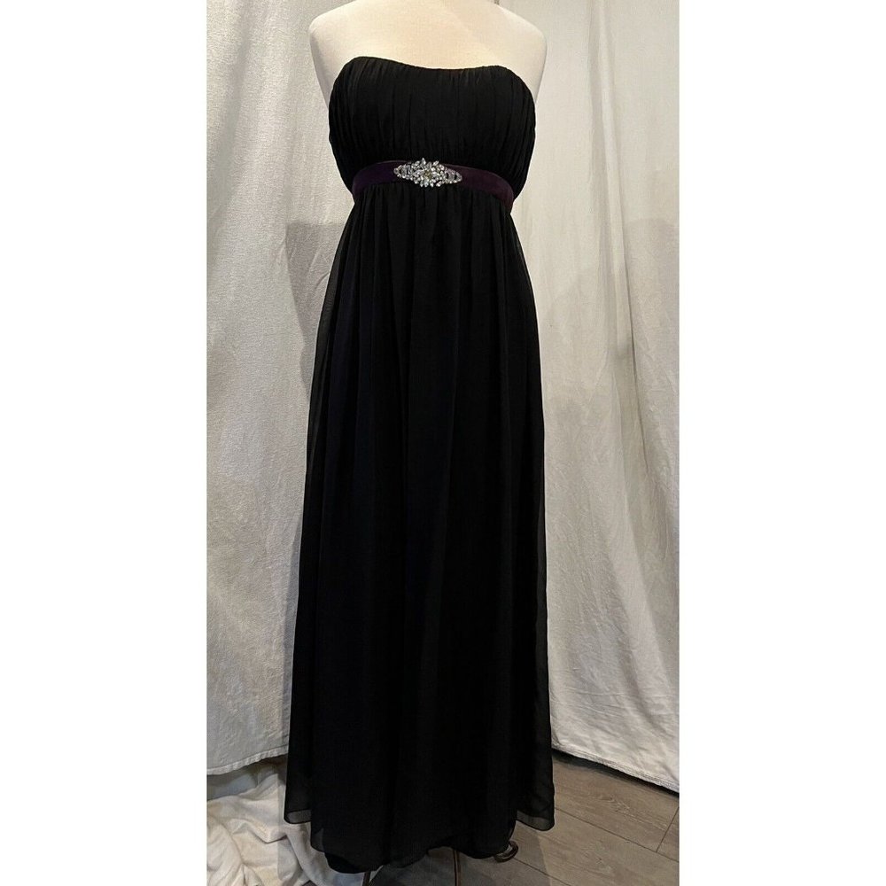 BARI JAY Formal Woman's Dress Size 12 Blue Sleeveless Layered Sequin STYLE# 351